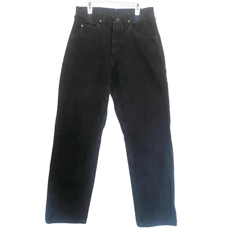 Vintage Wrangler Black Relaxed Fit High-Rise Mom Jeans 30 x 32